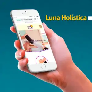 Criaçao do site Luna Holistica Pela Evolui